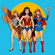 Women of the Justice League Wonder Woman Supergirl and Hawkgirl