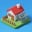 Petite ville 3D animée avec train