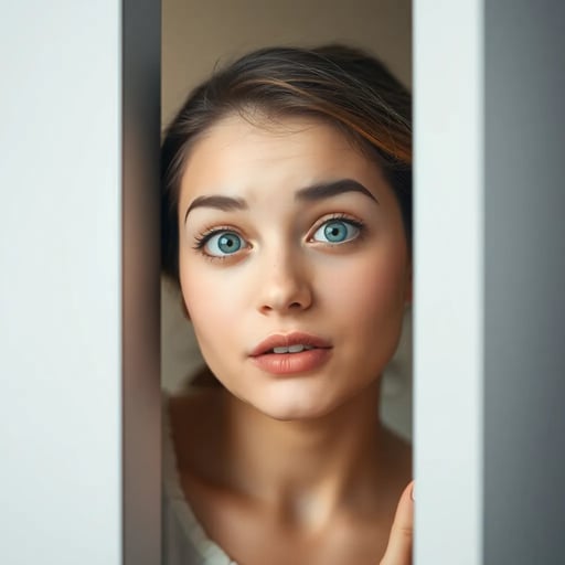 बड़ी बहन माँ को झाँकते हुए