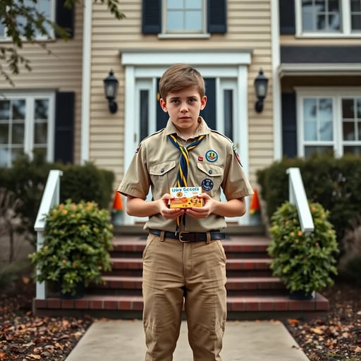 卖饼干的童子军