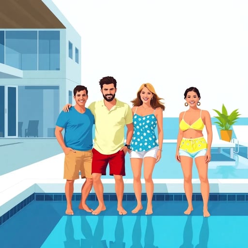 2組のカップル旅行