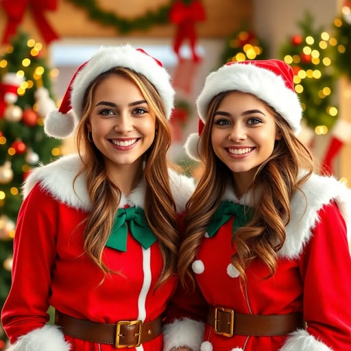 Twin Daughters for Christmas