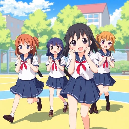 Hide and Seek w/ Primary School Girls