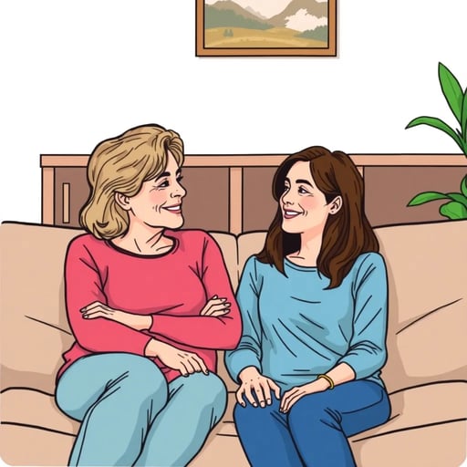 Мачеха на диване с твоим другом