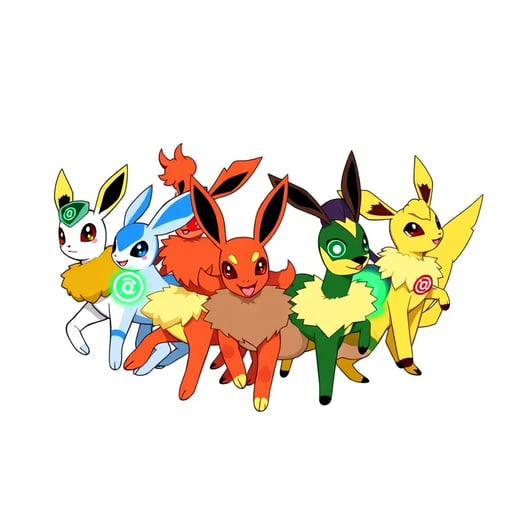 Lantern Eevees
