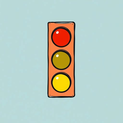 Обратный отсчет светофора