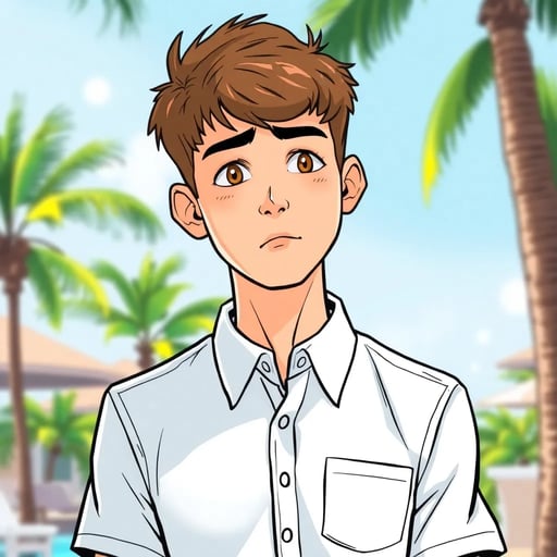 ក្មេងប្រុសនៅរមណីយដ្ឋាន