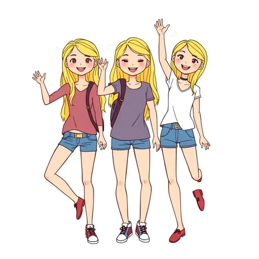 Sarah Emily and Megan