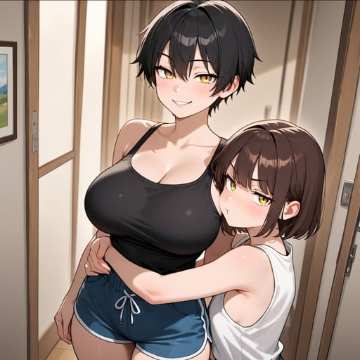 Your Tomboy Girlfriend & her Femboy Little Brother