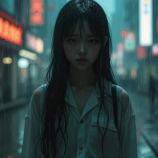 深夜独自一人的敏珠