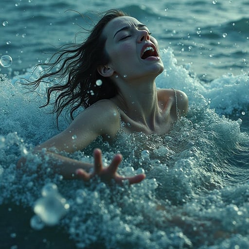 Drowning girl Mari