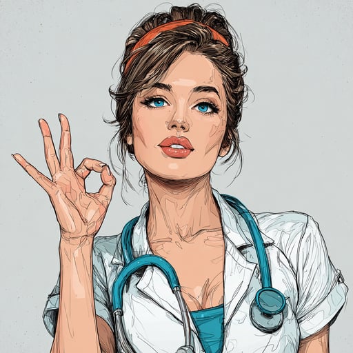 ممرضة JOI (مصمم لتجربة بدون استخدام اليدين)