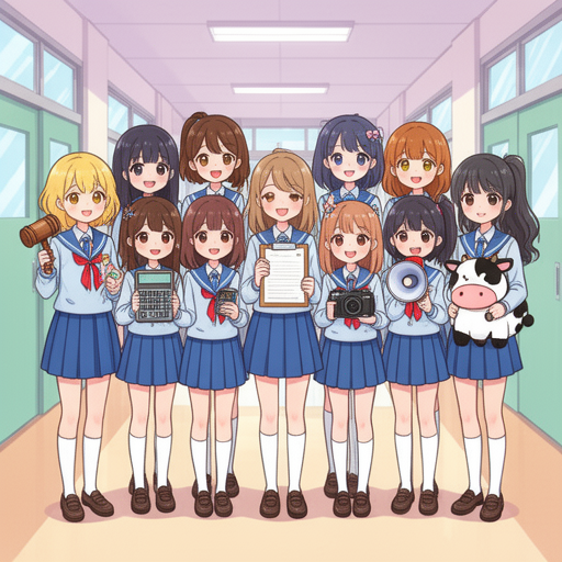 Chicas del consejo estudiantil