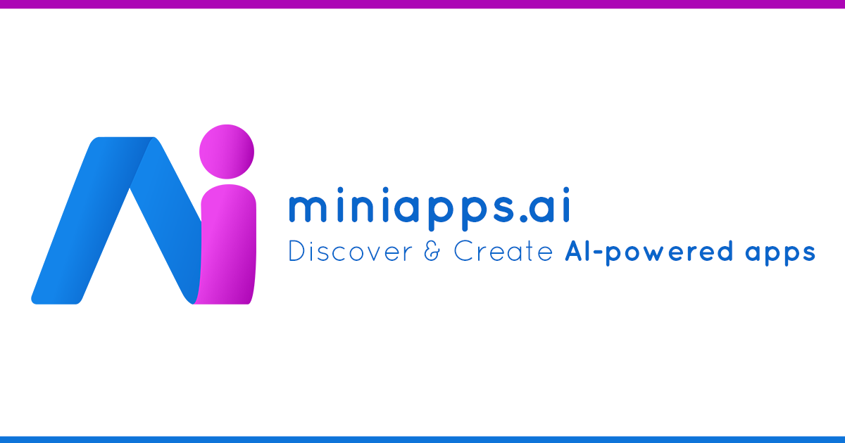 miniapps.ai · Discover & Create Free AI-powered And ChatGPT Mini Apps · miniapps.ai