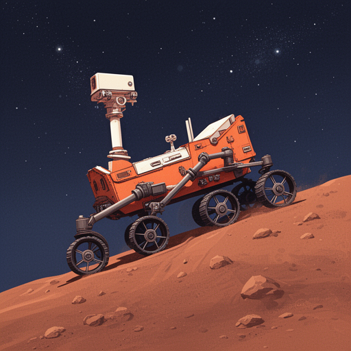 Mars Rover Simulation Mars Rover: Real Terrain · Free AI Miniapp
